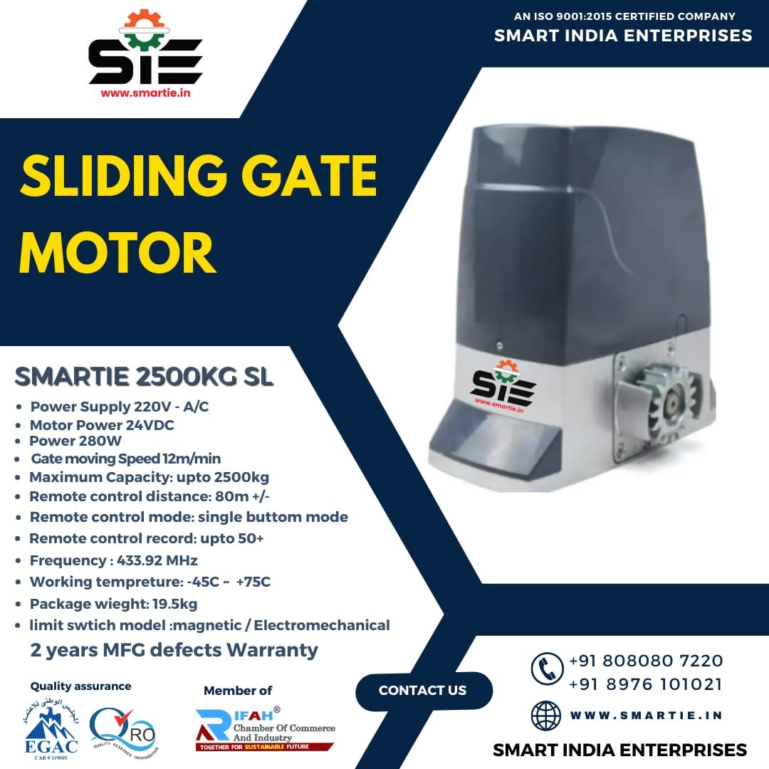 Motors, Operators & Spares · 01 — Smart India Enterprises, Mumbai
